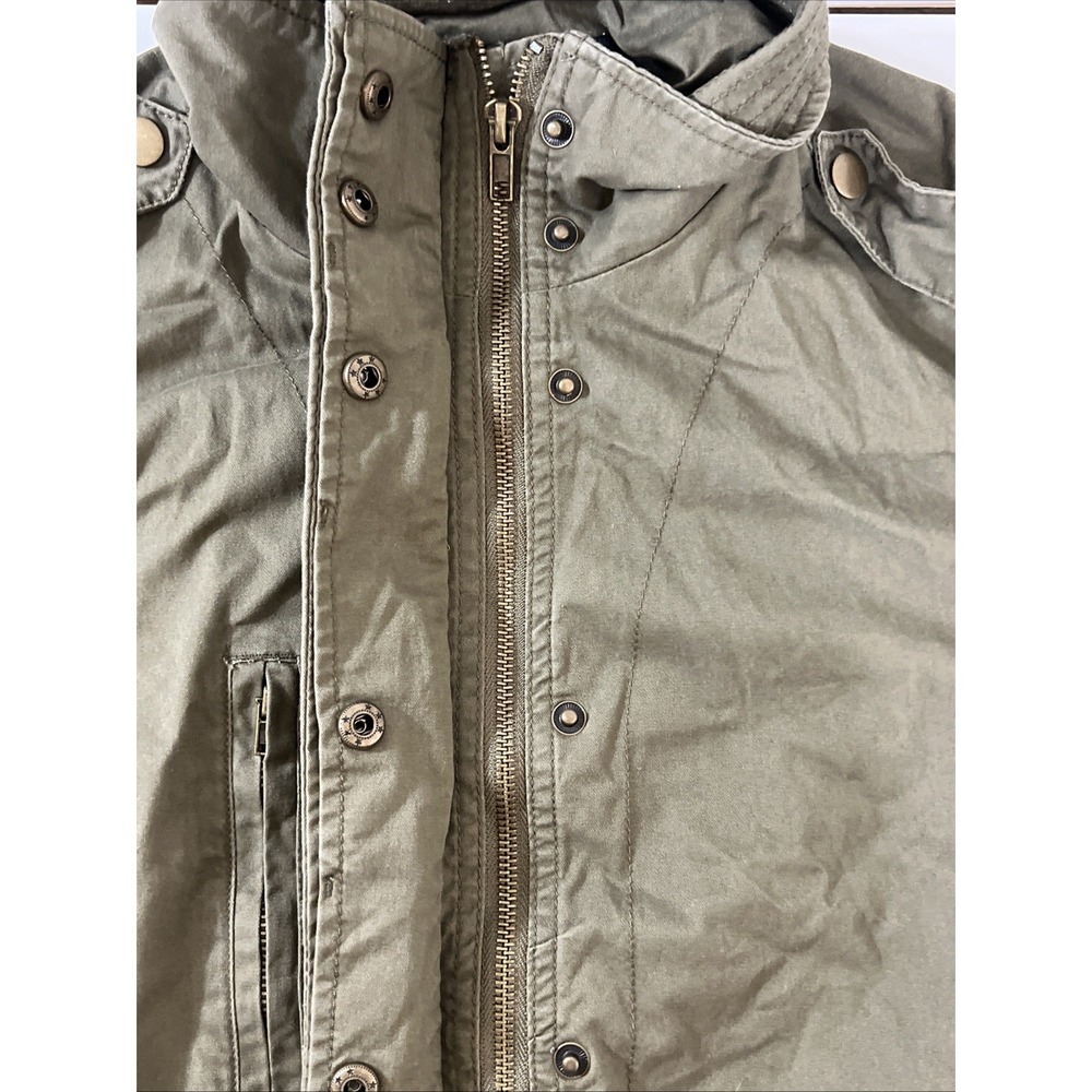 Love Tree‎ Jacket Women's Size  L Cotton Olive Green Bomber Jacket - Picture 4 of 8